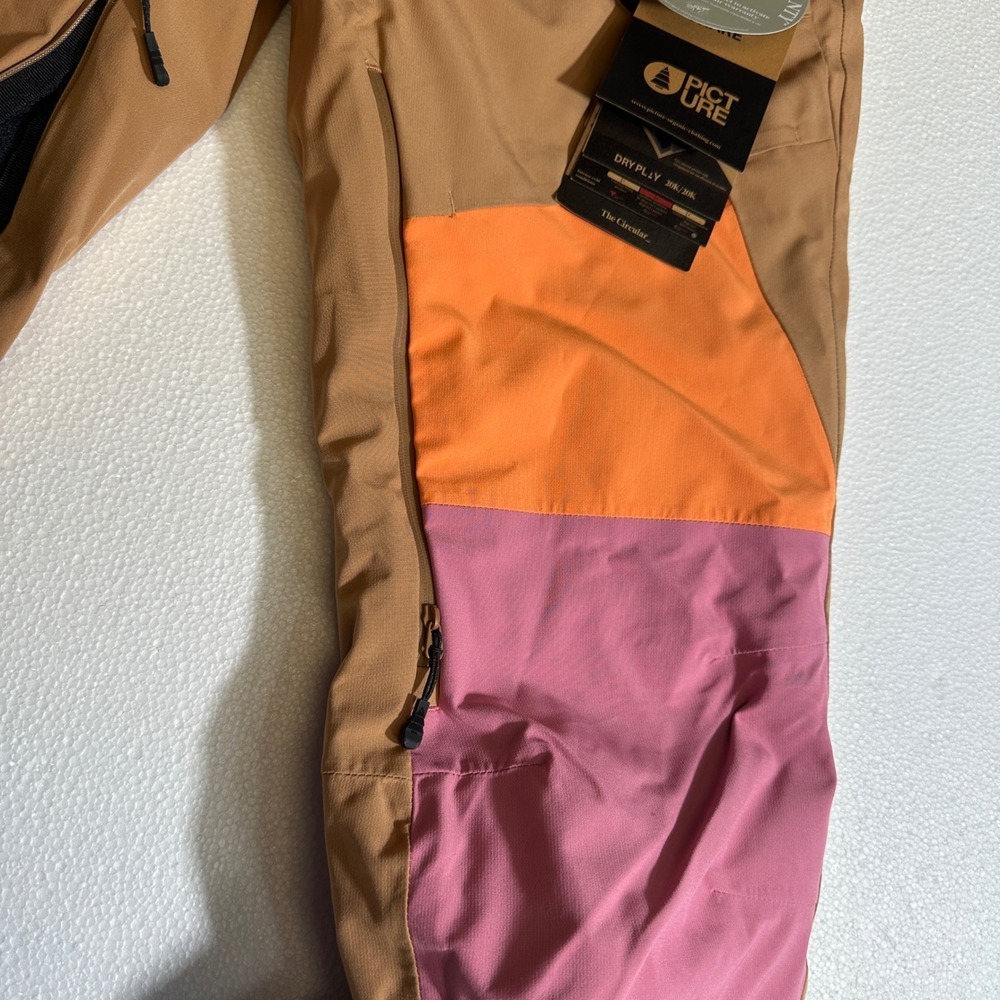 Picture Organic Clothing Womens Exa Snow Pants Camel Orange Pink Small 20K/20K - Picture 2 of 16